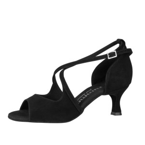 Rummos Damen Tanzschuhe R545 - Nubuck Schwarz - 5 cm