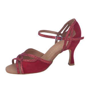 Rummos Women´s dance shoes Claire - Glitter/Nubuck Red - 6 cm
