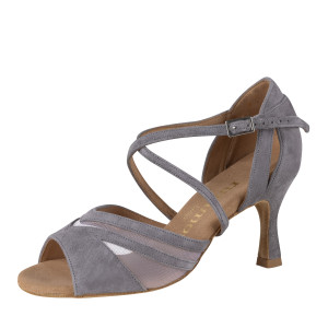 Rummos Damen Tanzschuhe Doris - Nubuck Grau - 6 cm