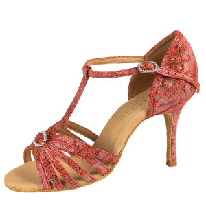 Rummos Dames Dansschoenen Elite Karina 205 - Leer Histrix Rood - 8 cm