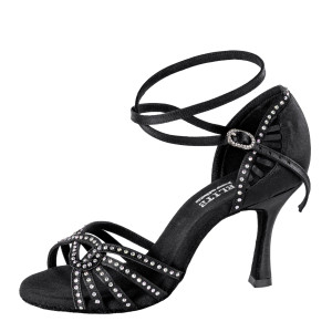 Rummos Dames Dansschoenen Elite Eris - Satijn Zwart - 7 cm