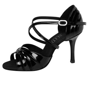 Rummos Mujeres Zapatos de Baile Elite Paris 035 - Charol Negro - 8 cm