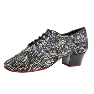 Rummos Ladies Practice Shoes R377 - Leather/Nubuck Black Glitter - Normal - 45 Cuban - EUR 39