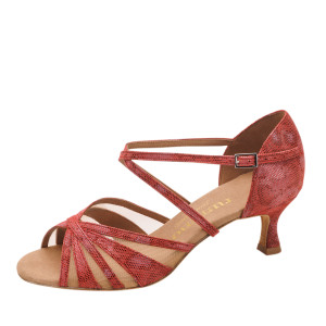 Rummos Mulheres Sapatos de Dança R530 - Pele Red Histrix - 5 cm