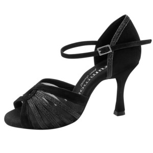 Rummos Damen Tanzschuhe R563 - Nubuck/Glitzer - 7 cm