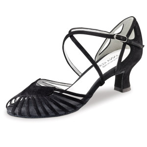 Anna Kern Sapatos de Dança 536-50 - Camurça Preto - 5 cm  - Größe: UK 2,5