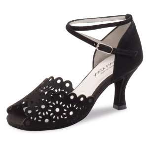 Anna Kern - Damen Tanzschuhe 630-60 - Velourleder Schwarz