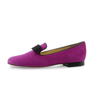 Werner Kern Damen Ballerinas Aoi - Veloursleder Fuchsia