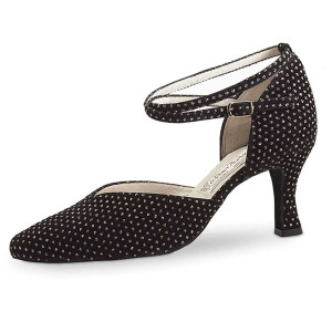 Werner Kern Femmes Chaussures de Danse Betty - Brocart 15 Noir - 6,5 cm [UK 7,5]