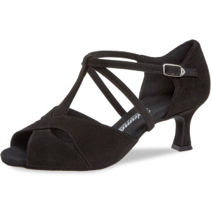 Diamant Mujeres Zapatos de Baile 182-077-001 - Velour Negro - 5 cm