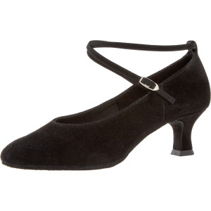 Diamant Mujeres Zapatos de Baile 075-068-001 - Ante Negro - 5 cm