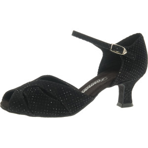 Diamant Mulheres Sapatos de Dança 011-064-156 - Veludo Preto - 5 cm