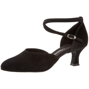 Diamant Mulheres Sapatos de Dança 058-068-001 - Camurça Preto - 5 cm