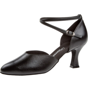 Diamant Women´s dance shoes 058-080-034 - Black Leather - 6,5 cm
