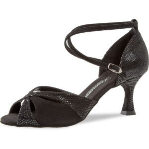 Diamant Women´s dance shoes 141-087-084 - Black Suede - 6,5 cm