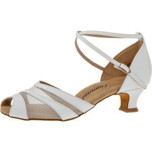 Diamant Women´s dance shoes 102-011-033 - Leather/Mesh White - 4,2 cm Spanish  - Größe: UK 6