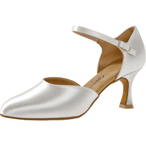Diamant Mujeres Zapatos de Baile 051-085-092 - Satén Blanco - 6,5 cm Flare [UK 2]