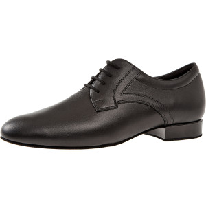 Diamant Homens Sapatos de Dança 085-026-028 - Cuoro Preto [Extra Longe] - 2 cm