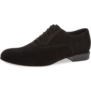 Diamant Homens Sapatos de Dança 180-025-001 - Camurça Preto - 2 cm