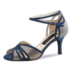 Nueva Epoca Mulheres Sapatos de Dança Donna - Azul/Multi - 8 cm