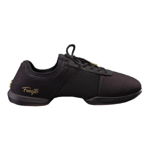 Fuego Unisex Split-Sole Dance Sneakers All-Black - Tamanho: US M6.5/W8