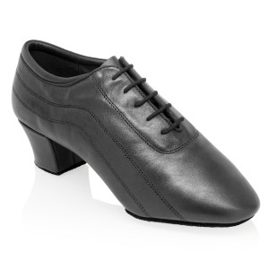 Ray Rose - Hombres Latino Zapatos de Baile H447 Zephyr - Cuero Negro