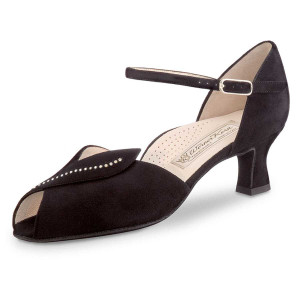 Werner Kern Femmes Chaussures de Danse Ilona - Suède Noir - 5 cm [UK 5]