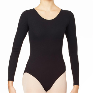 Intermezzo Ladies Ballet Body/Leotard with sleeves long 3010 Body Lover Ml - Black (037) - Size: S