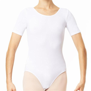 Intermezzo Damen Ballett Body/Trikot mit Ärmeln kurz 3005 Body Lover Mc - Schwarz (037) - Größe: XXL