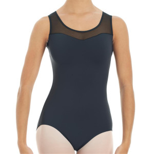 Intermezzo Girls Body/Leotard with Mesh and straps wide 31290 Bodymertrans