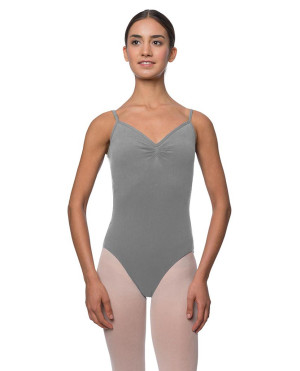 LULLI Dancewear Femmes Ballet Justaucorps/Body/Leotard LOURDES sans manches - Couleur: Gris - Taille: S