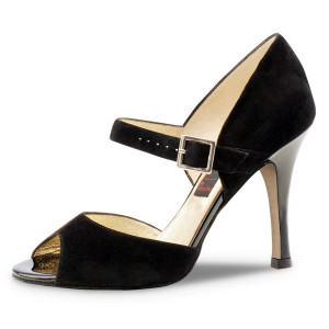 Werner Kern Ladies Evening Shoes Maite LS - Black Suede