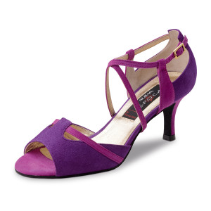 Nueva Epoca Damen Tanzschuhe Cinzia - Violett/Fuchsia
