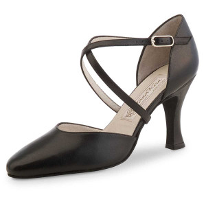 Werner Kern Femmes Chaussures de Danse Patty - Cuir Noir - 8 cm [UK 4,5]