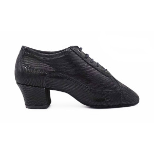 PortDance - Mujeres Zapatos de Practica PD705 - Negro - 4 cm