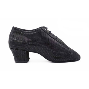 Portdance - Mulheres Sapatos instrutor de dança PD705 - Preto - 4 cm