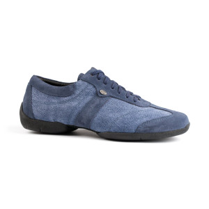 Portdance Hombres Sneakers PD Pietro Street - Denim Azul - Sneaker Suela - Talla: EUR 43