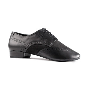 PortDance - Hommes Chaussures de Danse PD042 Tango - Noir