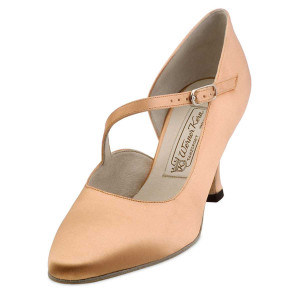 Werner Kern Damen Tanzschuhe Rita - Flesh Satin - 6,5 cm [UK 6]