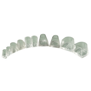 Ray Rose - Heel Protectors 2"/2,5"/3" Flare [Transparent - 1 Pair - Suede Base]