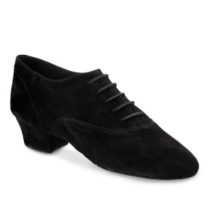 Rummos Herren Latein Tanzschuhe Elite FlexLatin 024 - Nubuck Schwarz - 4,5 cm