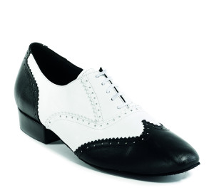 Rummos Hombres Zapatos de Baile Oscar 004/001 - Negro/Blanco