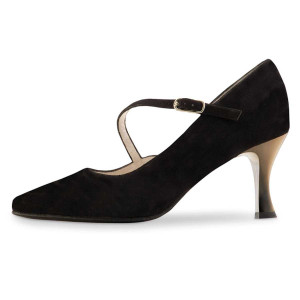 Werner Kern Women´s dance shoes Sarah - Black Suede - 6,5 cm  - Größe: UK 5,5