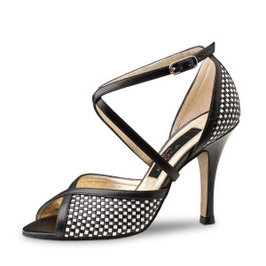 Werner Kern Ladies Evening Shoes Simona LS - Leather Black / White