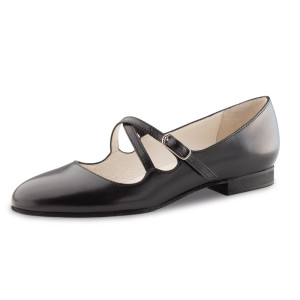 Werner Kern Femmes Chaussures de Danse Mischa - Cuir Noir Micro-Heel  - Größe: UK 2,5