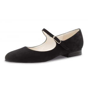 Werner Kern Femmes Chaussures de Danse Vega - Suéde Noir Micro-Heel  - Größe: UK 5