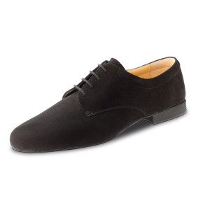 Werner Kern Hommes Chaussures de Danse 28058 - Suède Noir - 1,5 cm