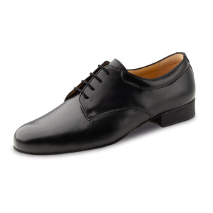 Werner Kern Hombres Zapatos de Baile Padua - Cuero Negro - Extra Ancho - Micro-Heel  - Größe: UK 8