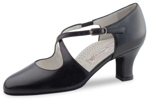 Werner Kern Femmes Chaussures de Danse Gilian - Cuir Noir - 6 cm  - Größe: UK 5,5