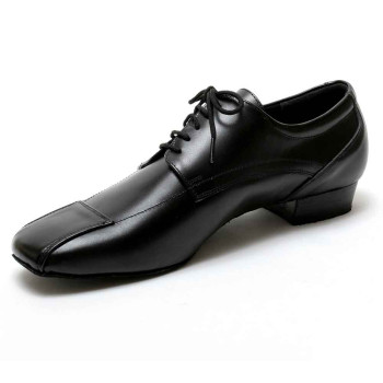 Dancelife - Heren Dansschoenen 53201 - Leer Zwart